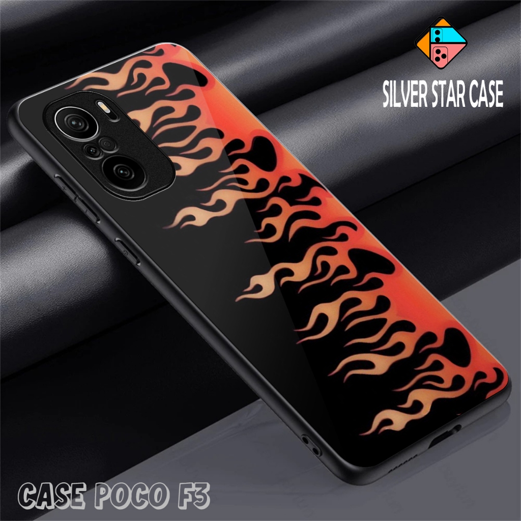 Case Glass Kaca POCO F3 - Casing POCO F3 - Case Glossy Case Aesthetic Custom Case Anime Case Hp XIAO