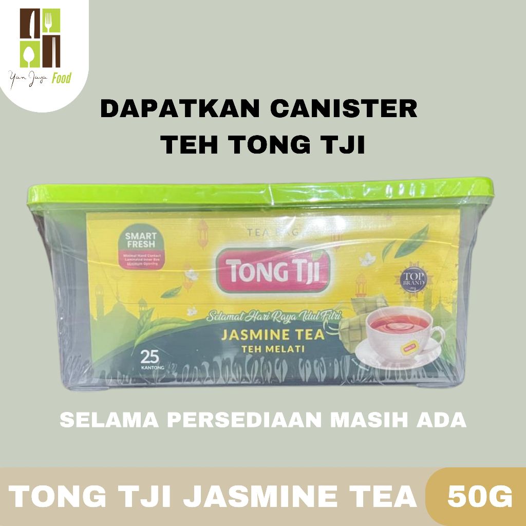 

Tong Tji Jasmine Tea / Teh Melati / Teh Celup Tanpa Amplop 50g Isi 25 Bag