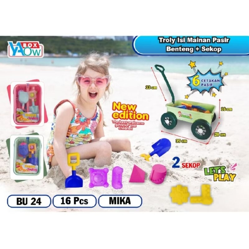 Mainan Happy Trolley Sand Toys Trolley Mainan Trolley Sand Beach Tool