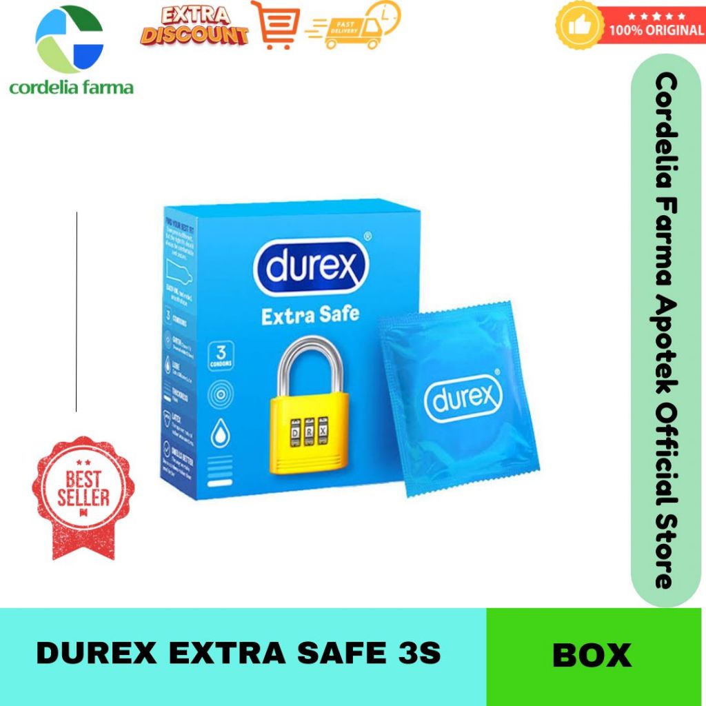 Durex Extra Safe Kondom Tebal Pria Lebih Aman