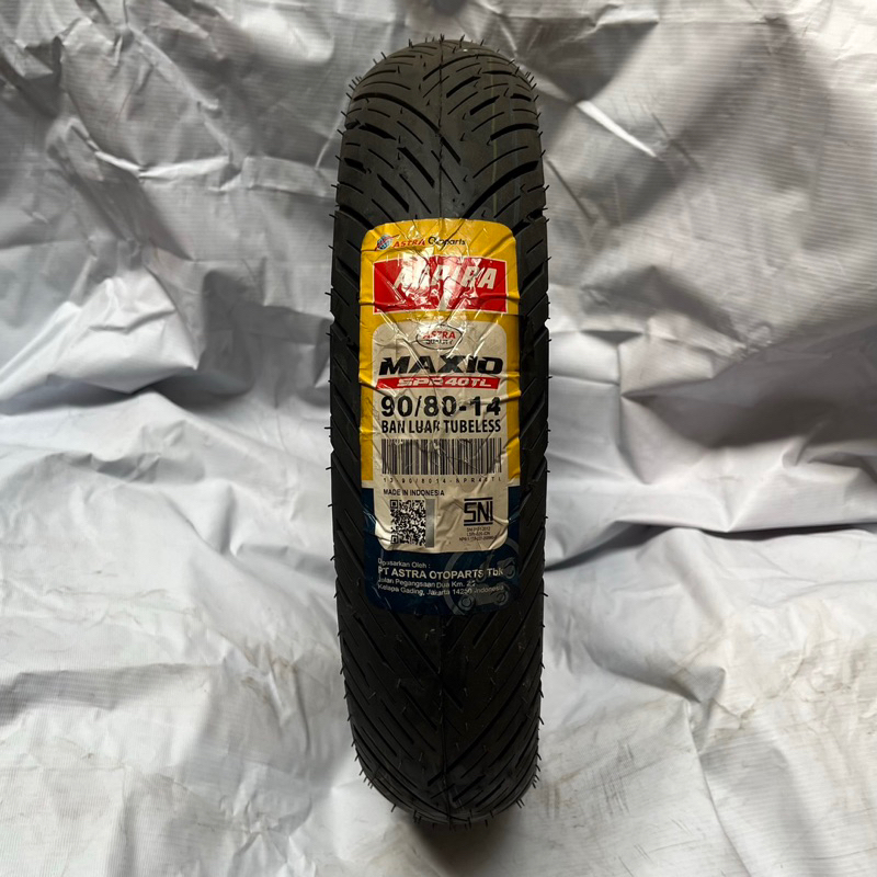 BAN TUBELESS ASTRA ASPIRA 90/80-14 MAXIO SPR40
