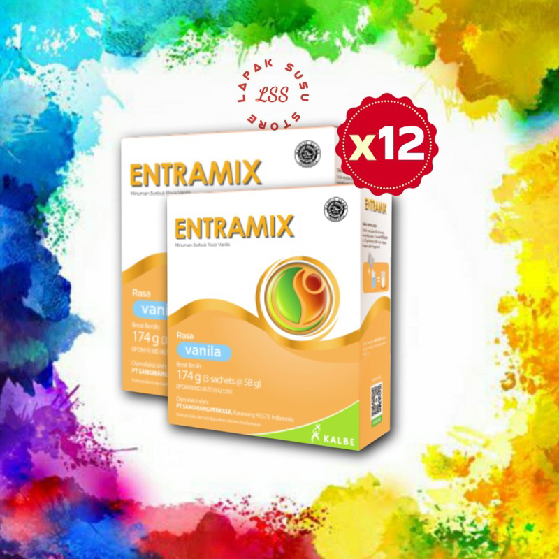 

12 Box - Entramix vanila / coklat 174 gr