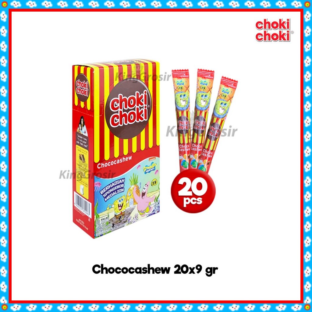 

Choki Choki Chococashew Cokelat Pasta Isi 20 Pcs