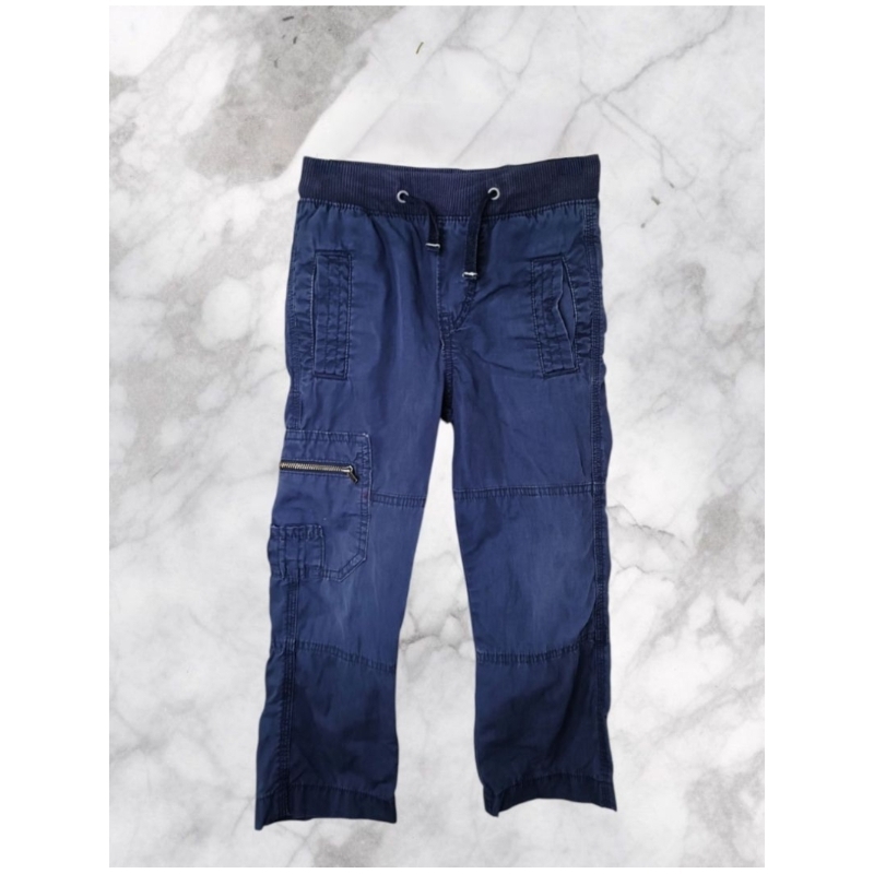 GAP Kids Celana Panjang Cargo Anak Bahan Chinos Navy Unisex
