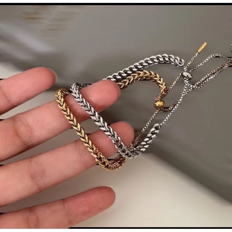 Gelang titanium sisik naga