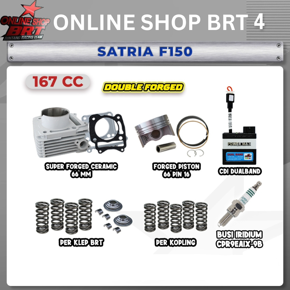PAKET BORE UP TOURING 4 BRT SATRIA F FU 150 SATRIA F150 KARBU