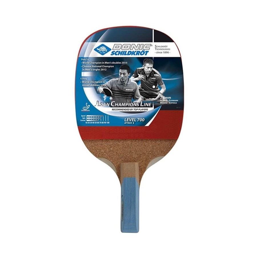 Schildkrot Asian Champion Line Level 700 Attack Pen Holder Bat Bet Pingpong Tenis Meja