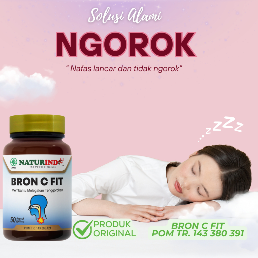 Bron C Fit Obat Ngorok Anti Sleep Apnea Mendengkur Ampuh Naturindo