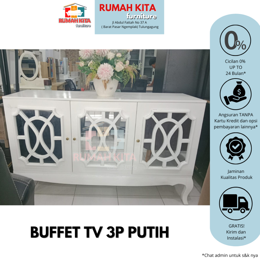 BUFFET TV 3P PUTIH