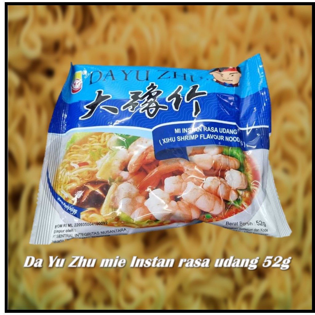 

Da Yu Zhu mie Instan rasa udang 52g