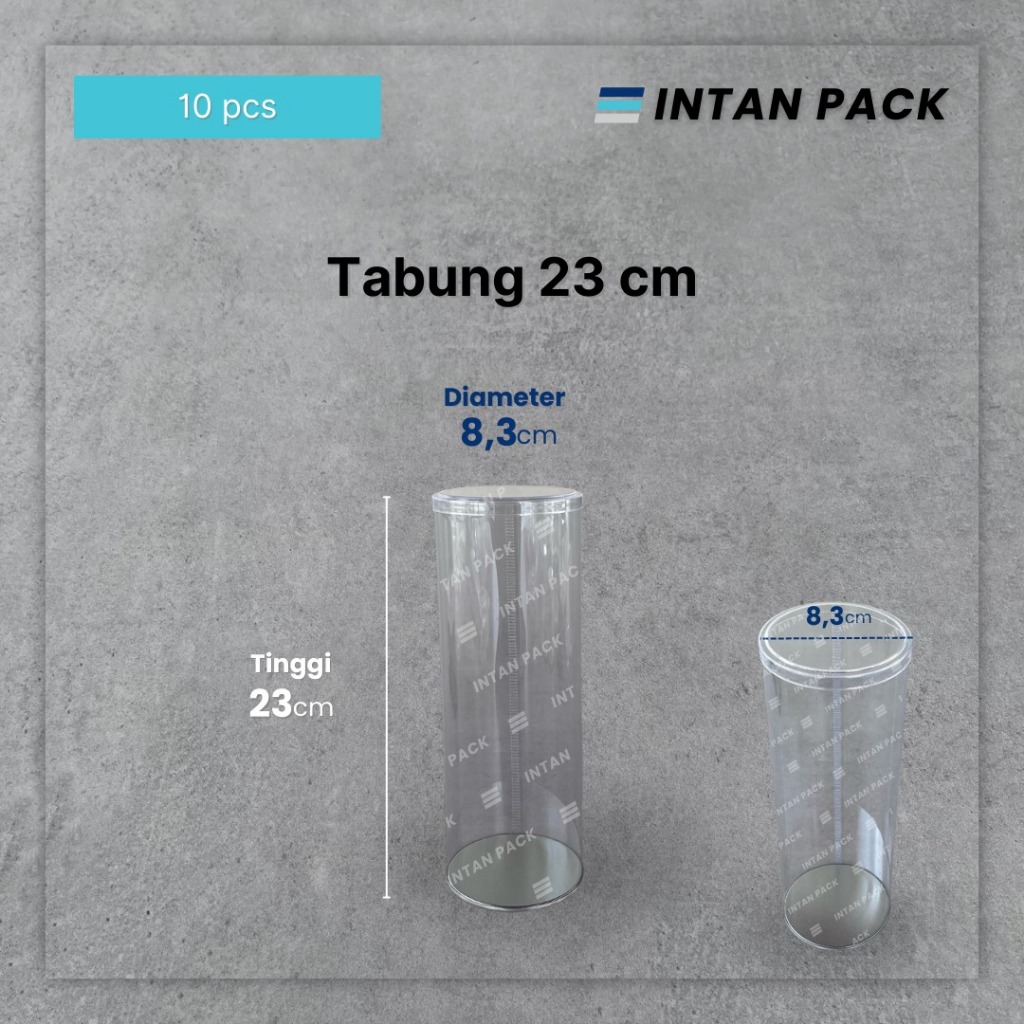 Mika Toples Tabung Untuk Kue Kering 23 cm (10 pcs)