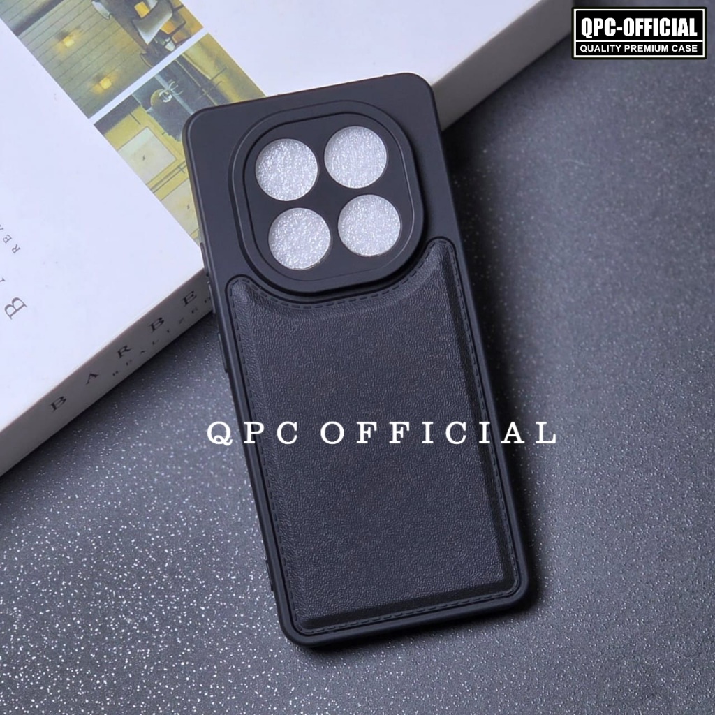 Redmi Note 14 Pro 4G Redmi Note 14 Pro 5G Redmi Note 14 Pro Plus Case Leather Pro Kamera Black Redmi