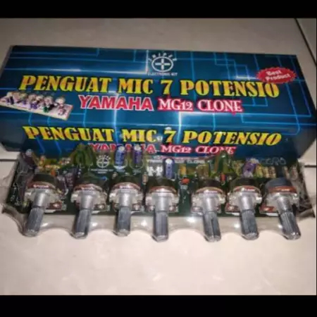 Kit Mixer Yamaha MG12 Clone Penguat mic 7 Potensio Kit Mixer 7 Pot