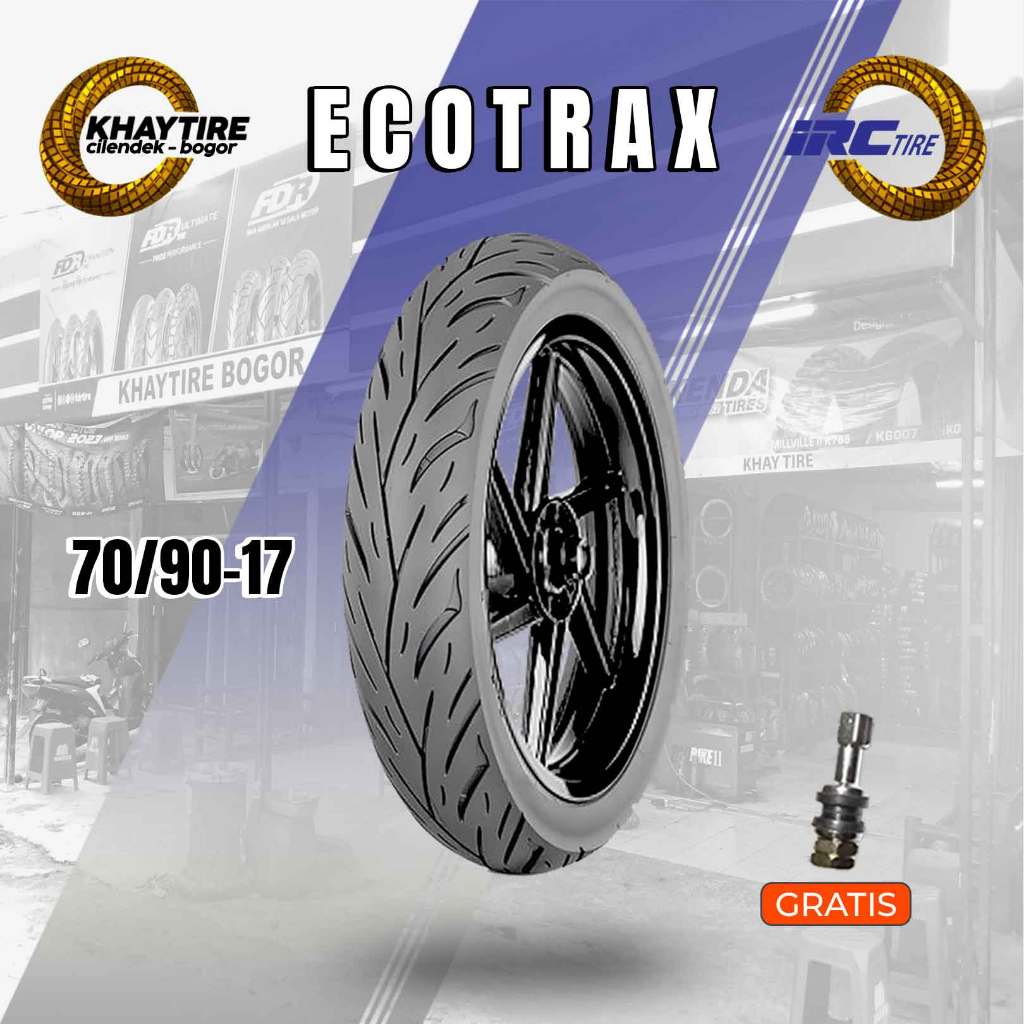 Sepasang/Satuan Ban Motor IRC ECOTRAX Ring 17 Tubeless