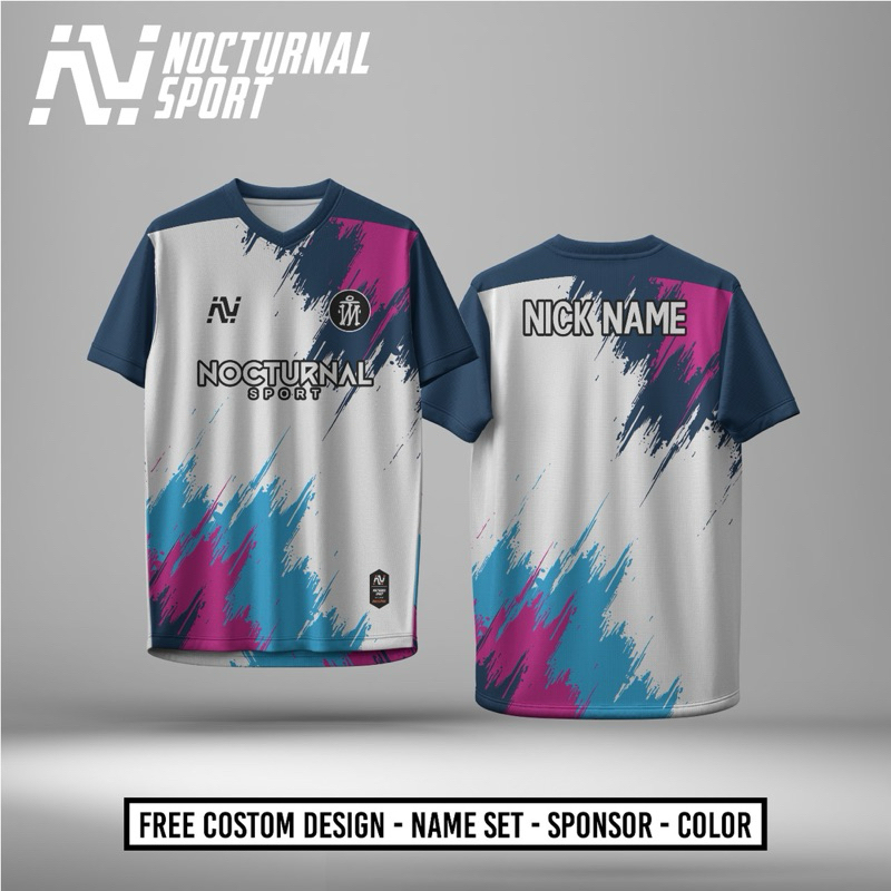 JERSEY BADMINTON CUSTOM NAMA LOGO DAN SIPONSOR