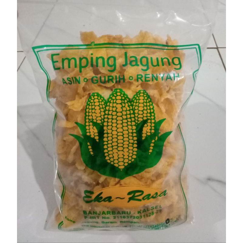 

Emping jagung Eka-Rasa asin gurih