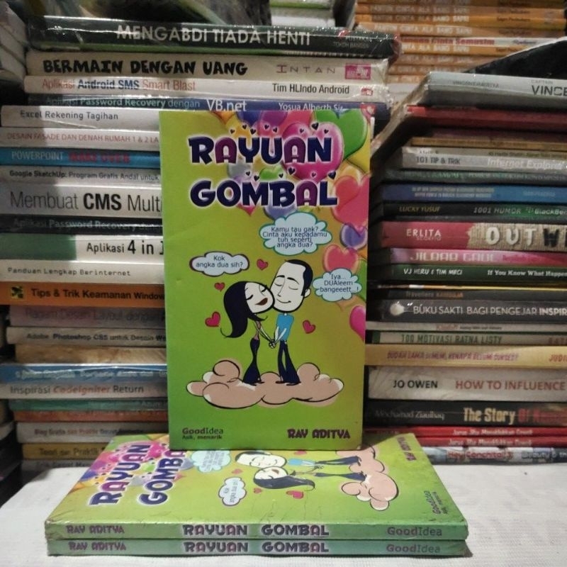 BUKU KUMPULAN CERPEN / KOMIK HUMOR / RAYUAN GOMBAL / PRODUK ASLI ORIGINAL