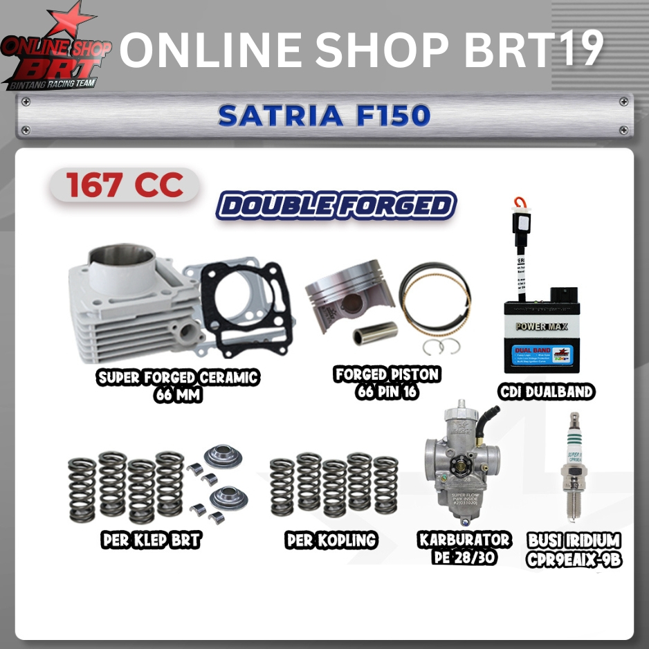 PAKET BORE UP TOURING 19 & 20 BRT SATRIA F FU 150 SATRIA F150 KARBU