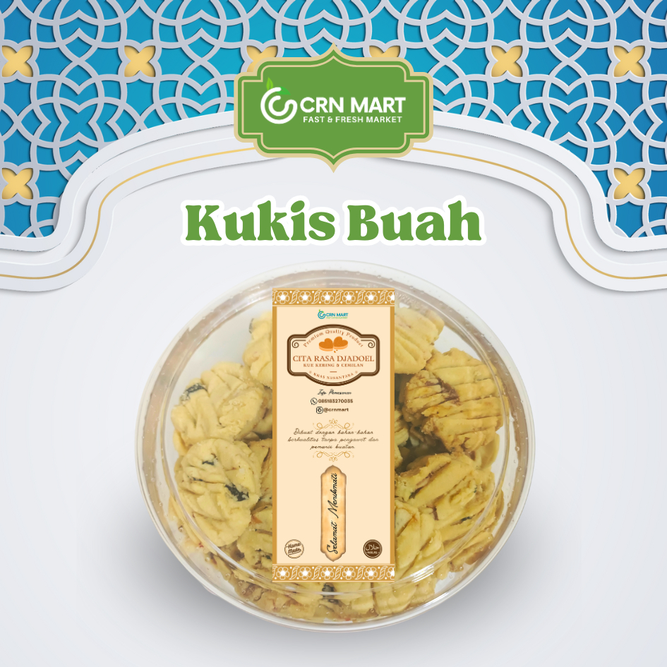 

CRN MART - Kue Kukis Buah/Kukis Kering Fruity/Kukis Kering Jadul/Kue Kering Premium/Cookies Jadul