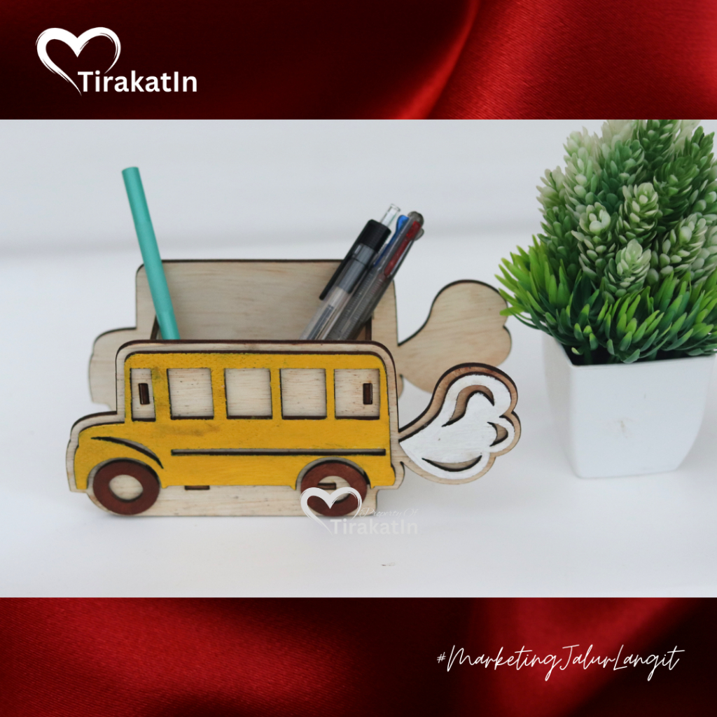 

TirakatIn - Pen Holder Desk Kayu Model Mobil | Tempat Pensil Lucu Anak TK