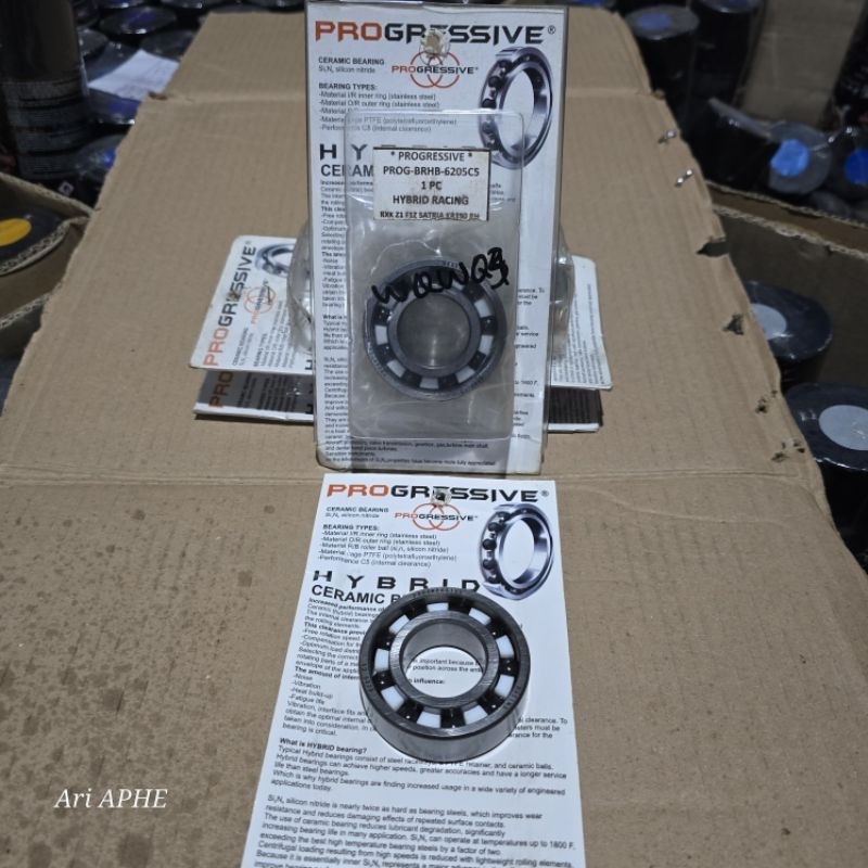PROGRESSIVE hybrid ceramic bearing 6205c5 - bearing mesin ceramic 6205 c5 promo