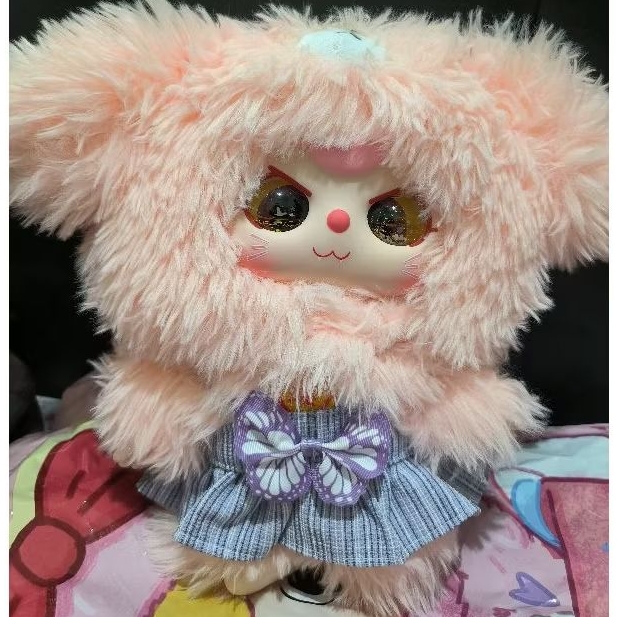 SECRET Baby Three 400% Series Vinyl Face Original - Baby three mata air sanco + Baju