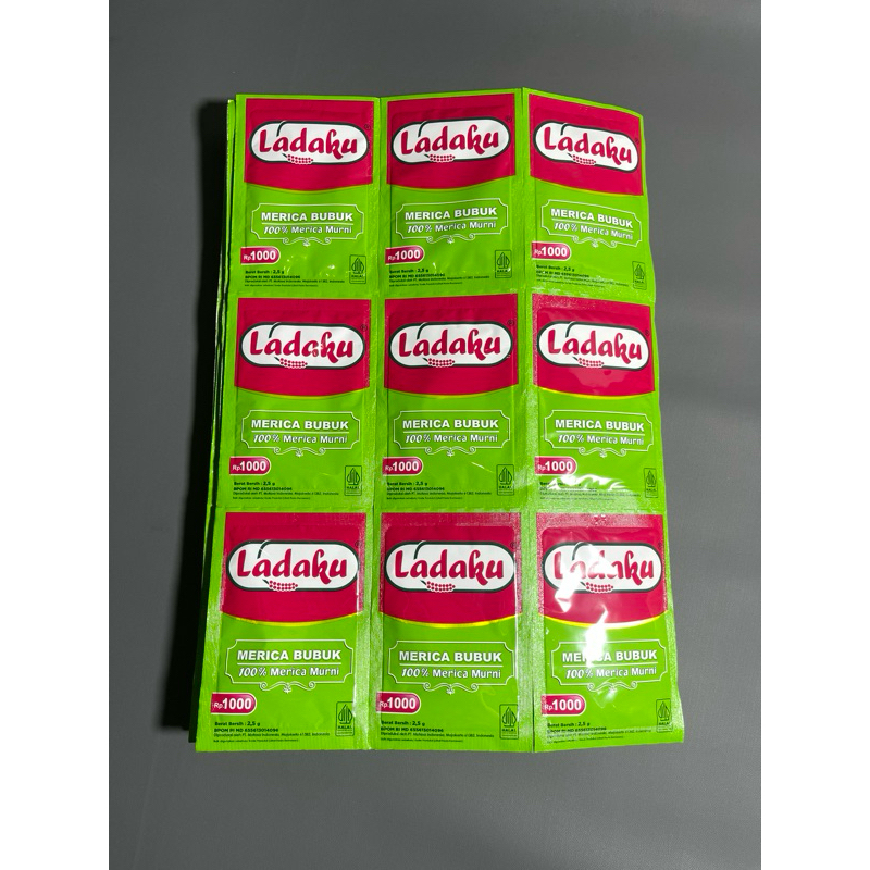 

Ladaku Merica Bubuk Renceng (12 pcs) Bumbu Dapur Murah Ladaku Renceng Murah (2,5gr)