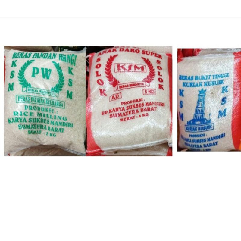

BERAS- KSM Beras Pandan Wangi / Kuriak Kusuik / Anak Daro