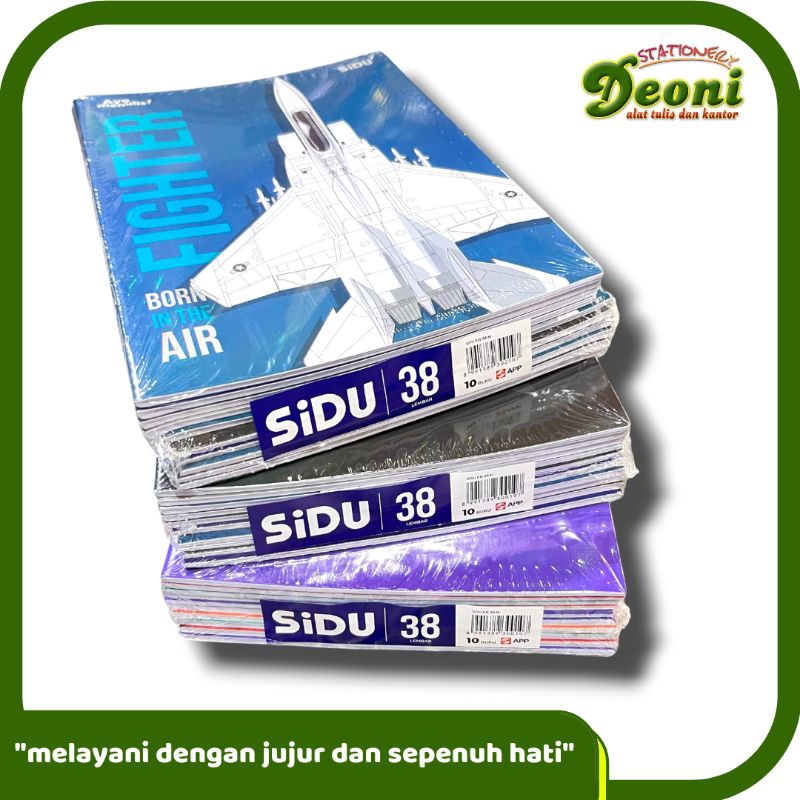 

SIDU Buku Tulis 38 Lembar (1 Pack/ 10 Buku)