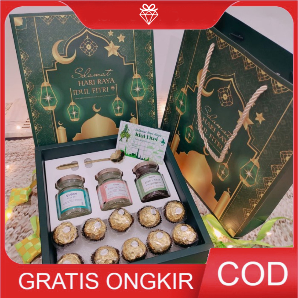 

FITRI GIFT - Hampers 3JAR Realfood Minuman Sehat Sarang Burung Walet - Hampers Ramadhan - Kado Lebaran Murmer - Bingkisan Kado Snack HR004