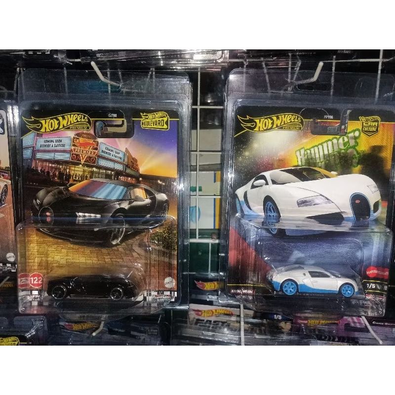 hotwheels set premium bugatti