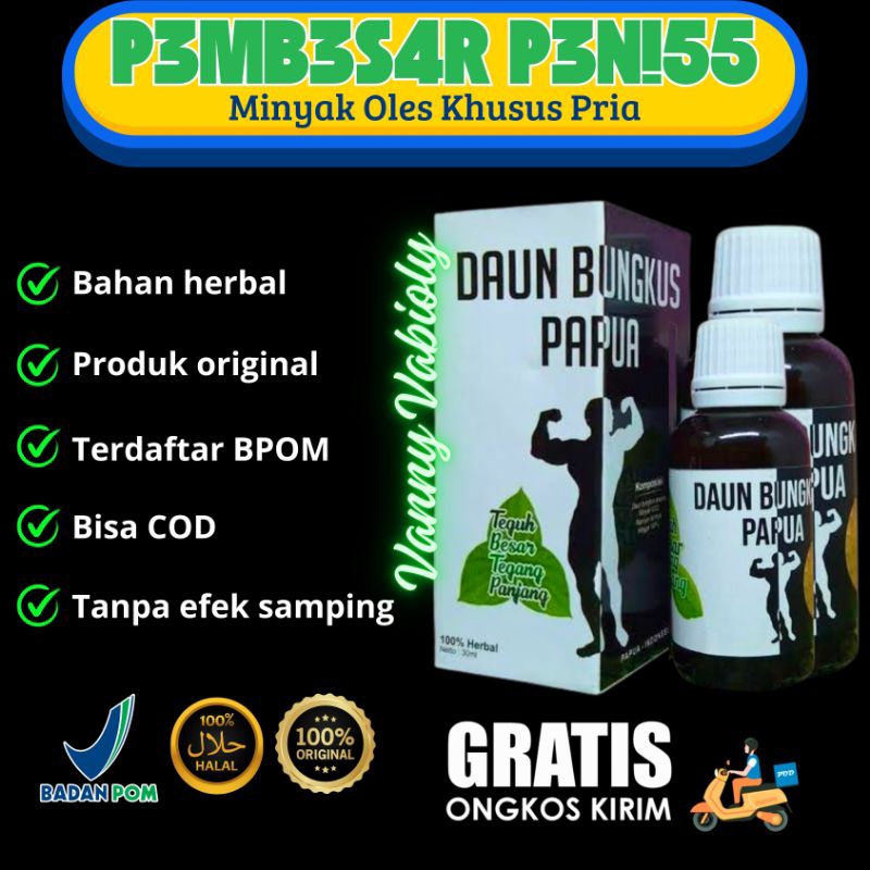 daun bungkus papua original 100% obatpembesar permanen