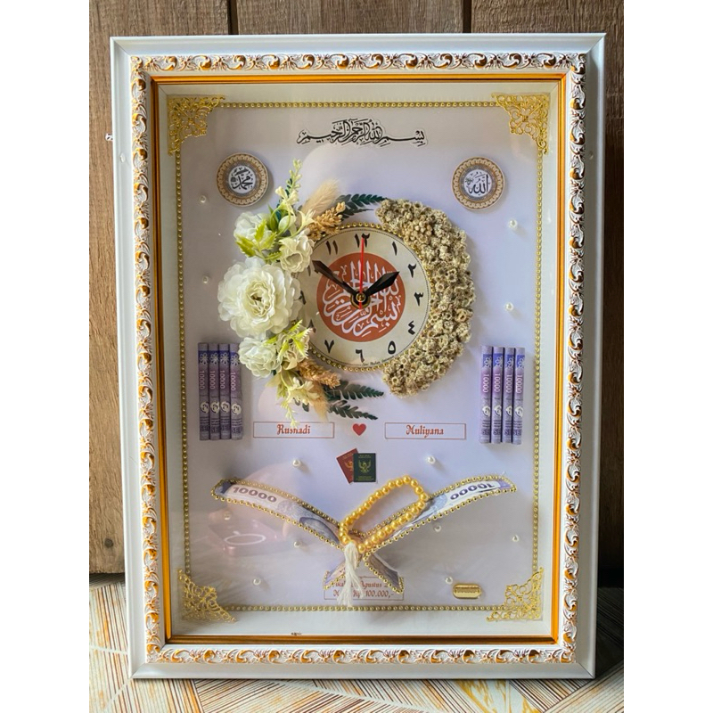 Mahar jam / mahar pernikahan / mahar murah / frame mahar pernikahan