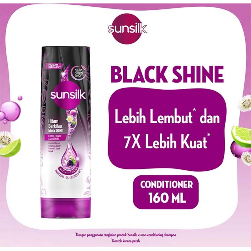 Sunsilk conditioner black &shine 160 ml