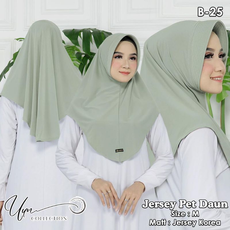 hijab jersey pad daun uun+ (400.000/10pcs)