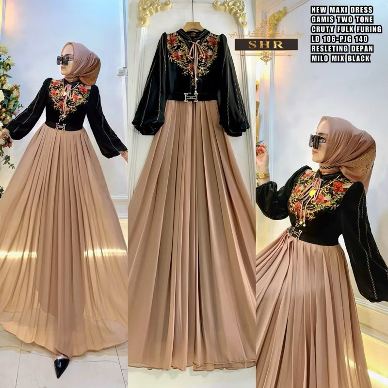 PRICILIA DRESS PREMIUM ORI SHR DRESS MEWAH MURAH MUSLIM