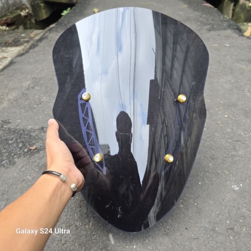 Visor Yamaha Nmax Old Model Tailand Hitam Smoke