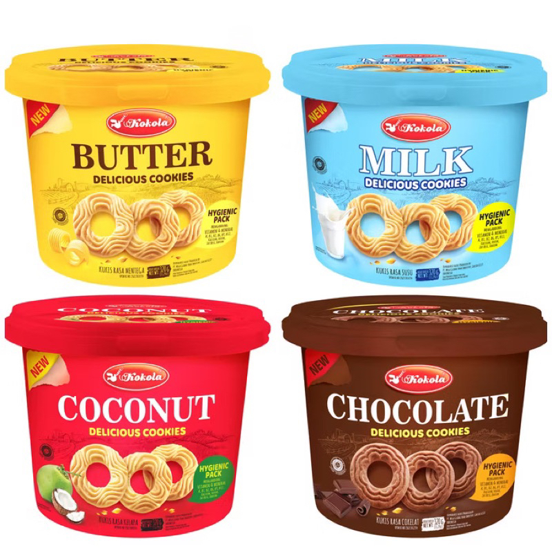 

Kokola Delicious Cookies Kemasan Kaleng 320g