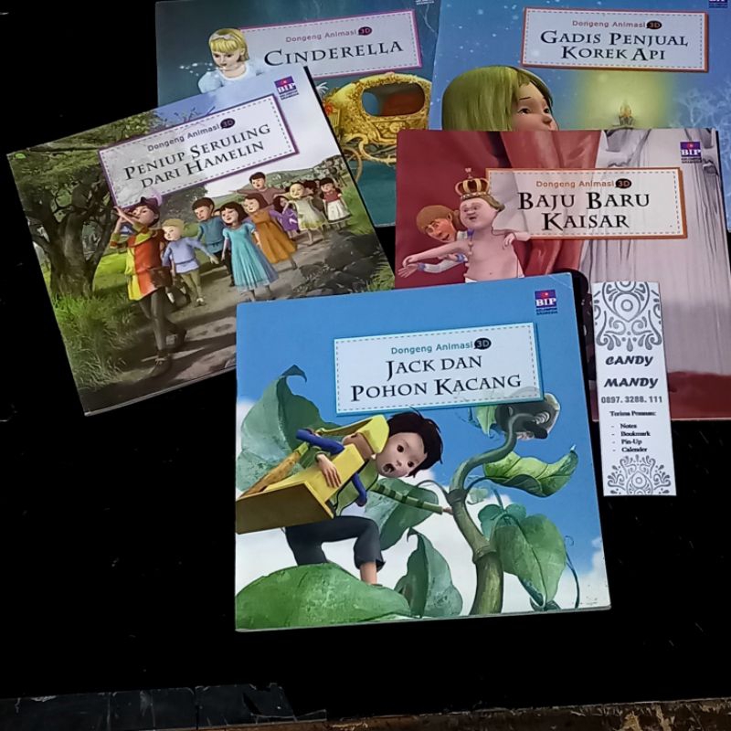 Buku Cerita Anak Dongeng Animasi 3D BIP set 2