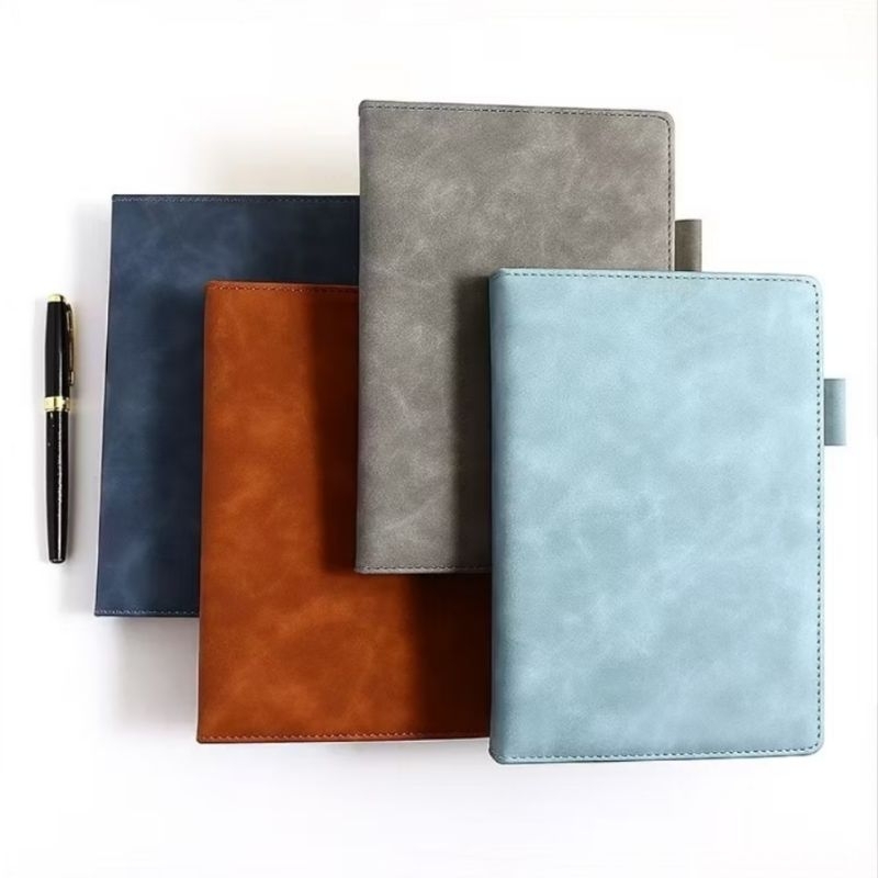 

A5 Buku Catatan Kerja Notebooks Cover Kulit Jurnal PU Kertas Buku Rencana Kerja Dengan Sampul Kulit