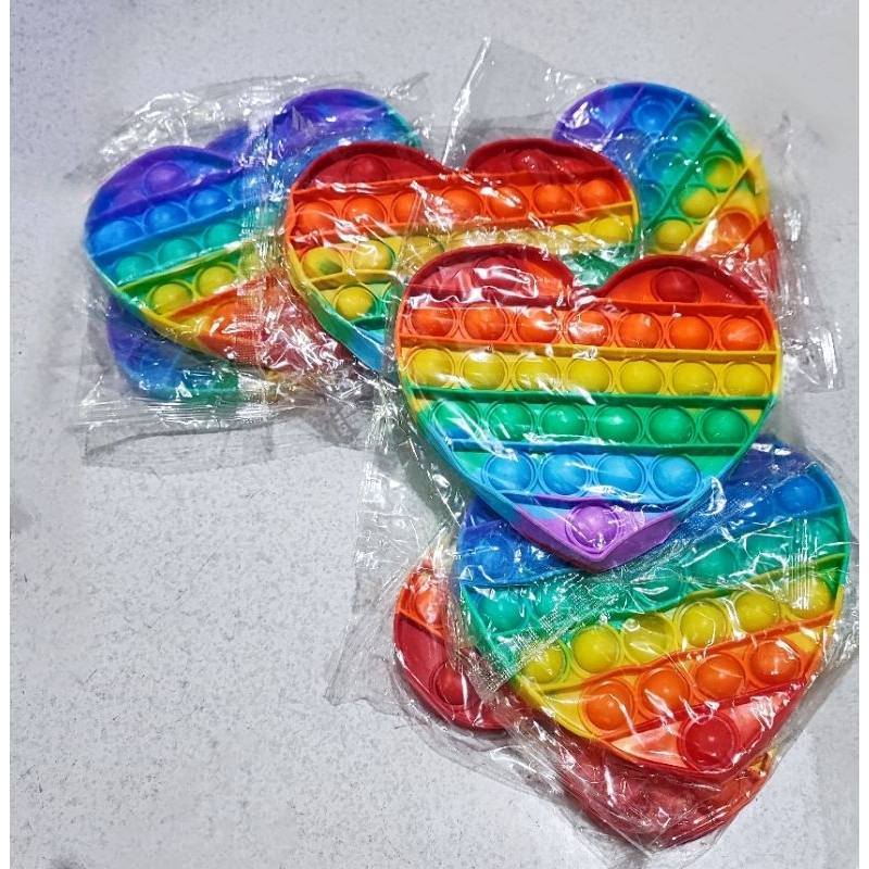 Mainan Pop It Bentuk Love Sensory Toys Fidget Push Toys
