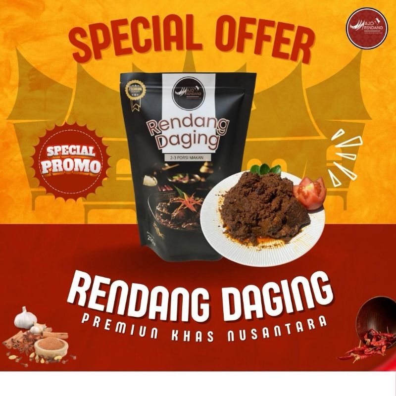 

RENDANG 250gr premium Daging Sapi