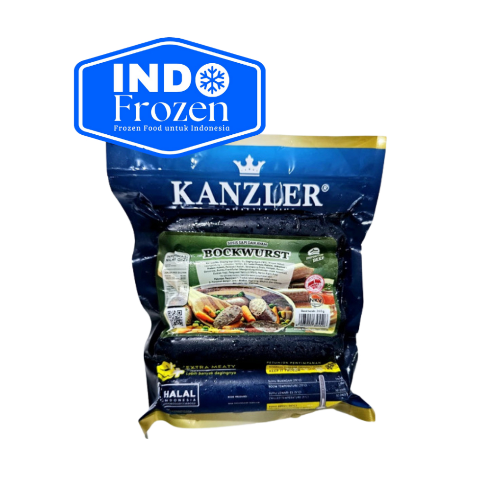 

KANZLER BOCKWURST 360GR ISI 5 SOSIS SAPI DAN AYAM