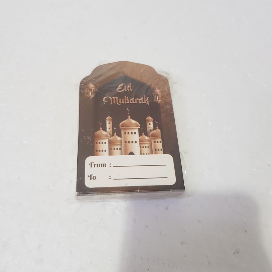 

Hang Tag Lebaran Eid Mubarak To From Rect 23B-25 pcs