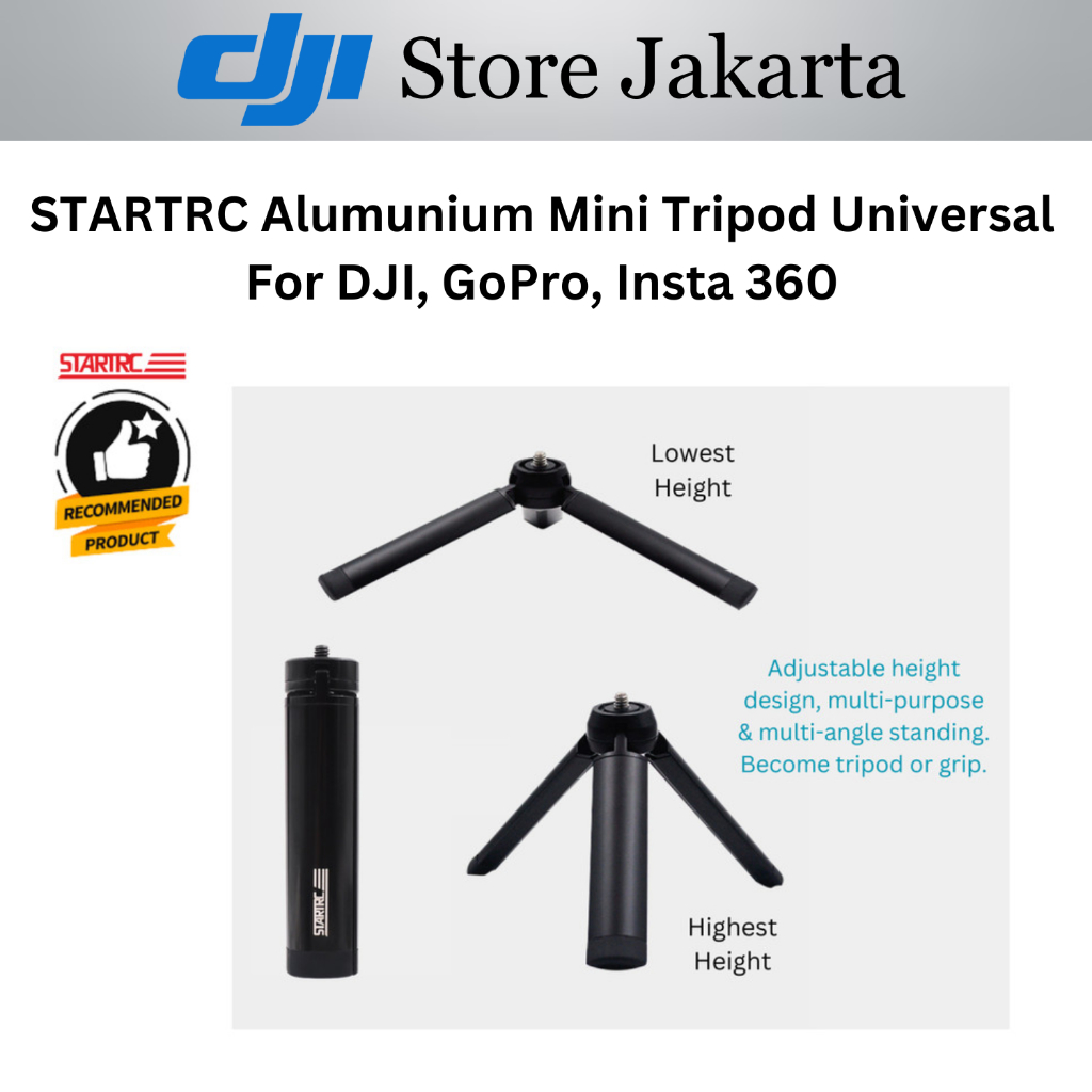 Mini Tripod Aluminium Alloy Universal Dji Osmo Pocket 3 Dji Osmo Action 5 Pro Dji Osmo Action 6