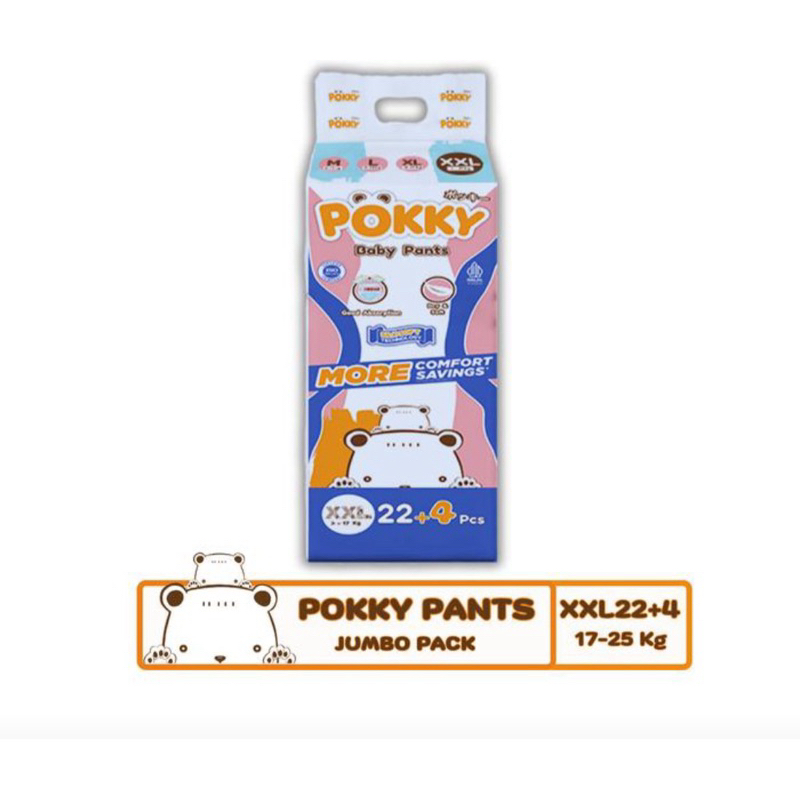 POKKY Pants Jumbo Popok Celana Bayi Diapers Yang Berkualitas - POKKY PANTS
