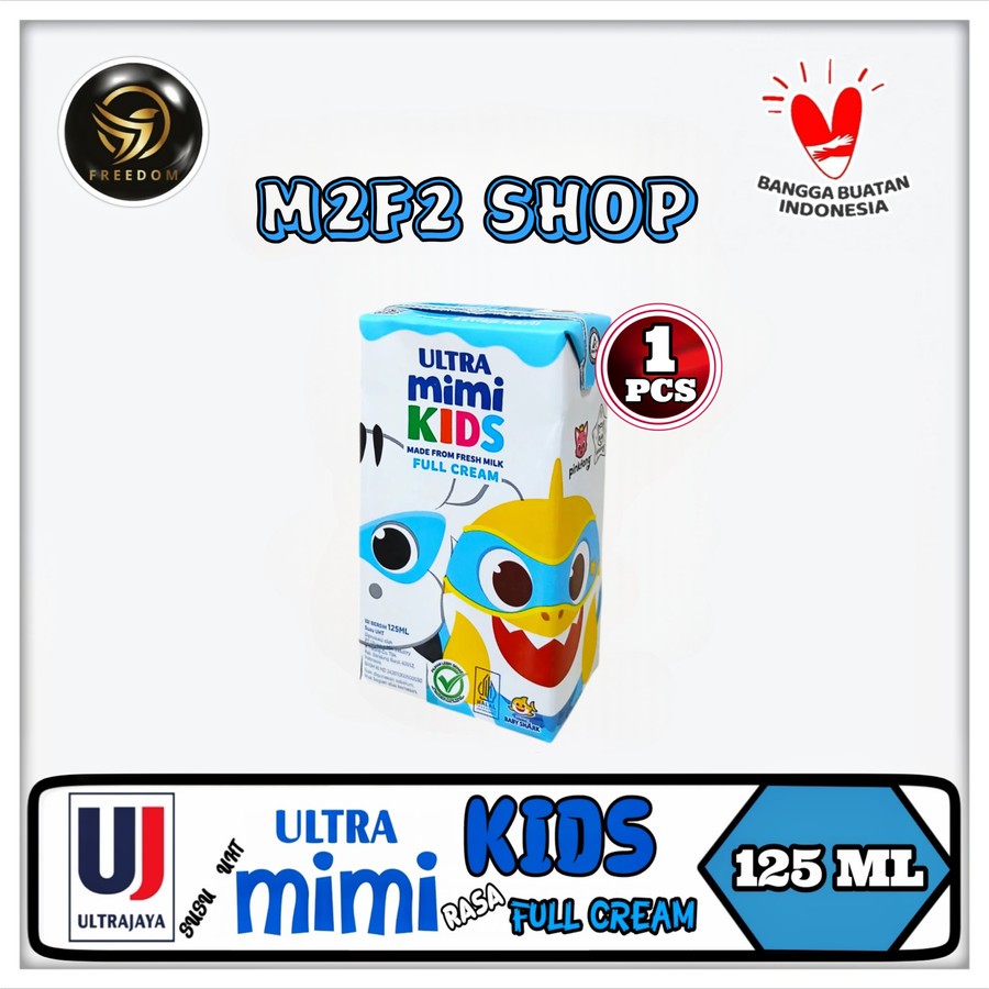 

Susu Ultra Milk Mimi Kids Kotak UHT Rasa Full Cream - 125 ml (Kemasan Satuan)
