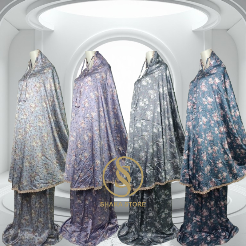 Mukena Dewasa Armani Silk Premium Motif Bunga 2024