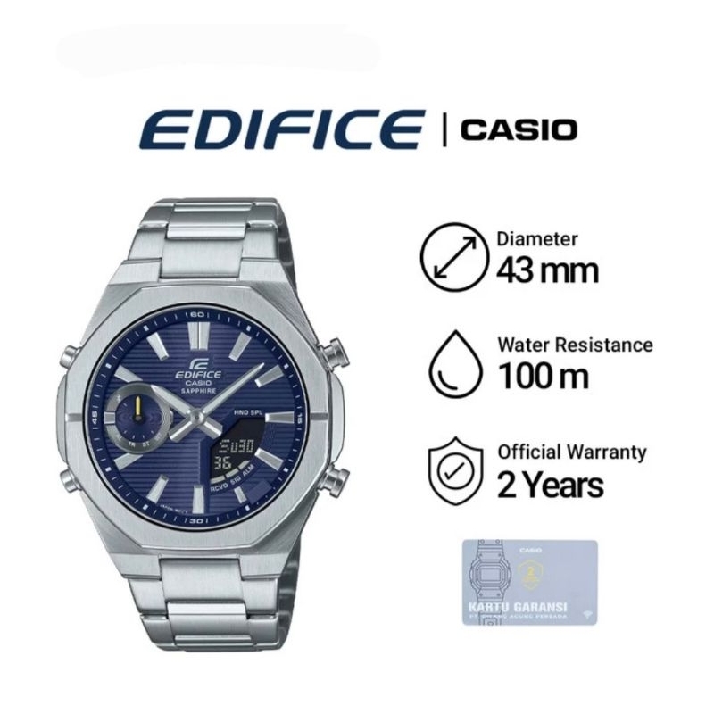 Casio Edifice Smartphone Link ECB-S10D-2A Jam Tangan Pria Original Garansi GAP 2 THN