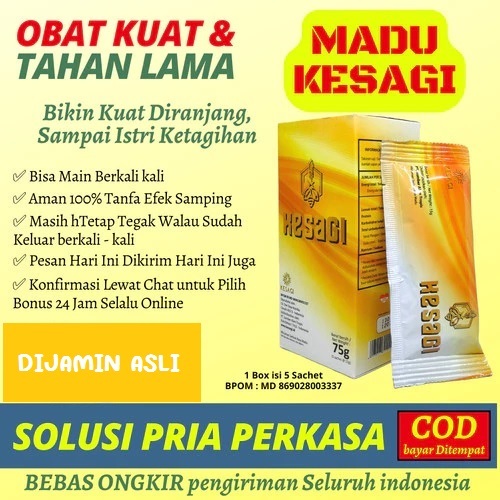 

MADU KESAGI ASLI RAMUAN HERBAL ALAMI PENUNJANG STAMINA PRIA DEWASA GAIRAH MENINGKAT DAN BERTENAGA